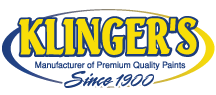 Klinger paint crowned logo